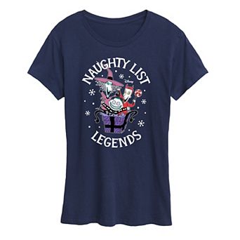 Disney's Nightmare Before Christmas Women's Naughty List Legends Graphic Tee