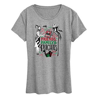 Disney's Nightmare Before Christmas Women's Friends Family Frights Graphic Tee