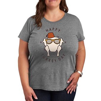 Plus Friends Happy Turkey Day Graphic Tee