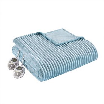 Serta® Corded Plush Electric Heated Bed Blanket