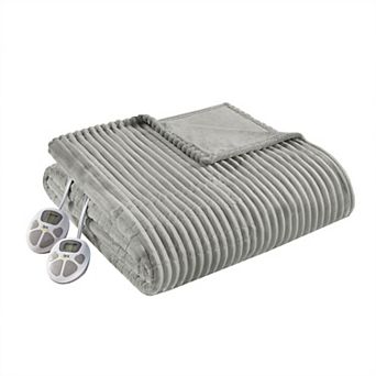 Serta® Corded Plush Electric Heated Bed Blanket