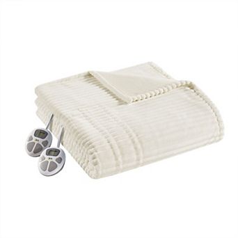 Serta® Corded Plush Electric Heated Bed Blanket
