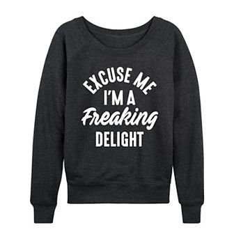 Women's A Freaking Delight French Terry Long Sleeve Tee