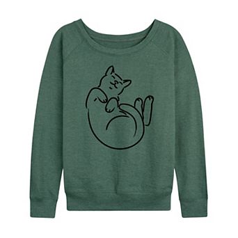 Women's Linework Cat French Terry Long Sleeve Tee