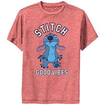Disney's Lilo & Stitch Boys 8-20 Good Vibes Mode Stitch Performance Tee