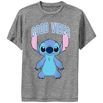 Disney's Lilo & Stitch Boys 8-20 Good Vibes Only Stitch Performance Tee