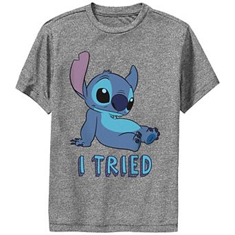Disney's Lilo & Stitch Boys 8-20 I Tried Stitch Performance Tee