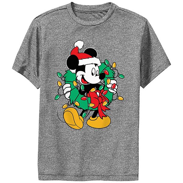 Disney's Mickey Mouse Boys 8-20 Christmas Wreath Performance Tee