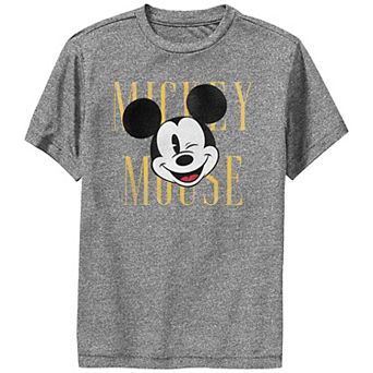 Disney's Mickey Mouse Boys 8-20 Winking Face Performance Tee