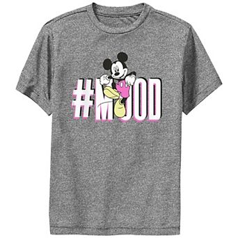Disney's Mickey Mouse Boys 8-20 #Mood Performance Tee