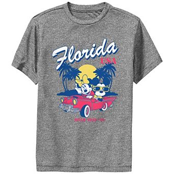 Disney's Mickey Mouse Boys 8-20 Florida USA Road Trip Performance Tee