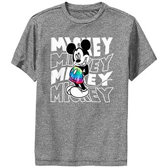 Disney's Mickey Mouse Boys 8-20 Tie Dye Shorts Performance Tee