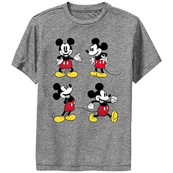 Disney's Mickey Mouse Boys 8-20 Vintage Multi Portraits Performance Tee