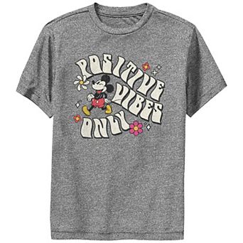 Disney's Mickey Mouse Boys 8-20 Positive Vibes Only Performance Tee