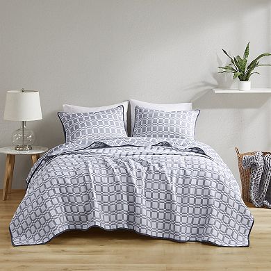 Madison Park Raine 3-Piece Reversible Matelassé Coverlet Set