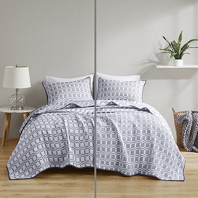 Madison Park Raine 3-Piece Reversible Matelassé Coverlet Set