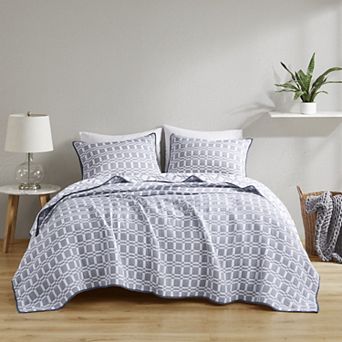 Madison Park Raine 3 pc Reversible Matelassé Coverlet Set