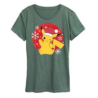 Women's Pokemon Pikachu Ugly Sweater Tee