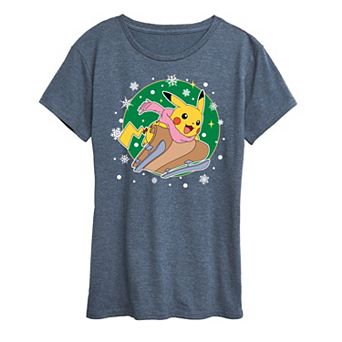 Women's Pokemon Pikachu Sled Tee