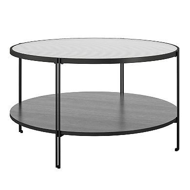 Ameriwood Home Lakeland Round Coffee Table