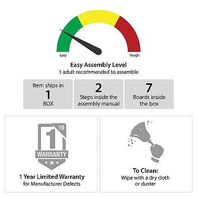 Ameriwood Home Lakeland Round Coffee Table