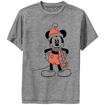 Disney's Mickey Mouse Boys 6-20 Holiday Mood Performance Tee