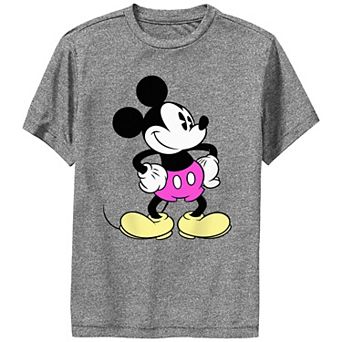 Disney's Mickey Mouse Boys 8-20 Pink Shorts Performance Tee