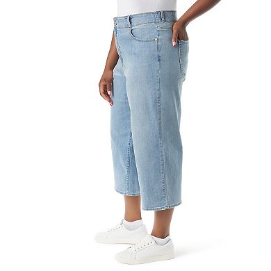 Plus Size Gloria Vanderbilt Shape Effect Tummy Sculpt Culottes Pants