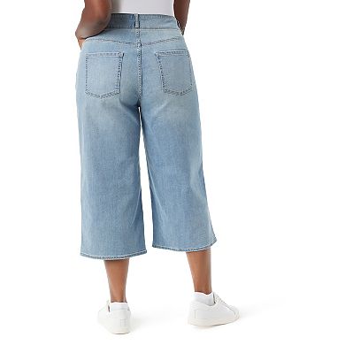 Plus Size Gloria Vanderbilt Shape Effect Tummy Sculpt Culottes Pants