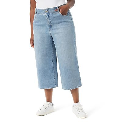 Plus Size Gloria Vanderbilt Shape Effect Tummy Sculpt Culottes Pants