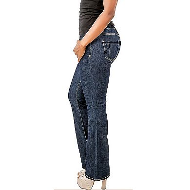 Tall Women's Curvy Fit Stretch Denim Slim Bootcut Jeans