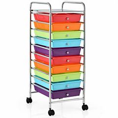 15-Drawer Utility Rolling Organizer Cart Multi-Use Storage