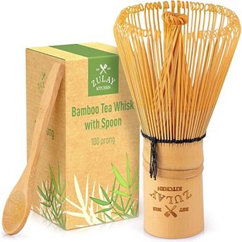 Zulay Kitchen Traditional Matcha Whisk & Spoon