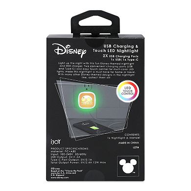 Disney's Winnie the Pooh Relax USB Charger & Touch LED Nightlight Set