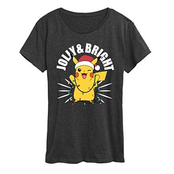 Women's Pokemon Merry And Bright Tee