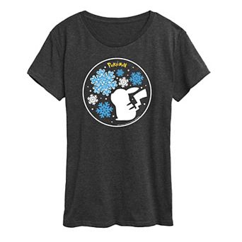 Women's Pokemon Snowflake Pikachu Tee