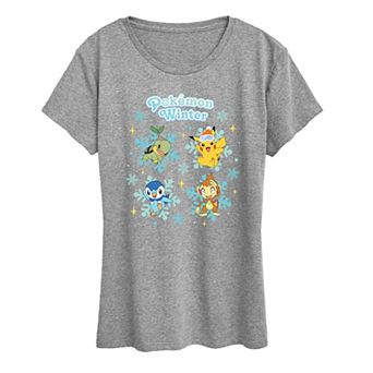 Women's Pokemon Winter Characters Tee