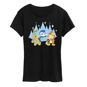 Women's Pokemon Sinnoh Winter Group Graphic Tee