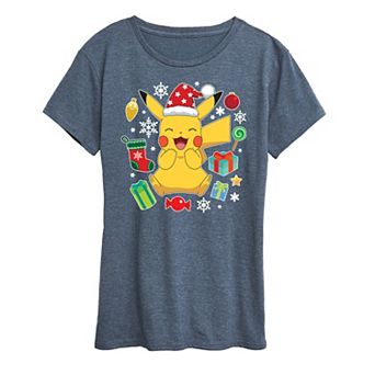Women's Pokemon Pika Presents Graphic Tee