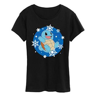 Women's Pokemon Squirtle Snowflake Graphic Tee