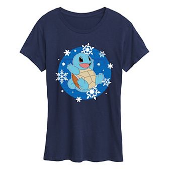 Women's Pokemon Squirtle Snowflake Graphic Tee