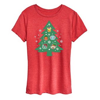 Women's Pokemon Partners Tree Pattern Tee