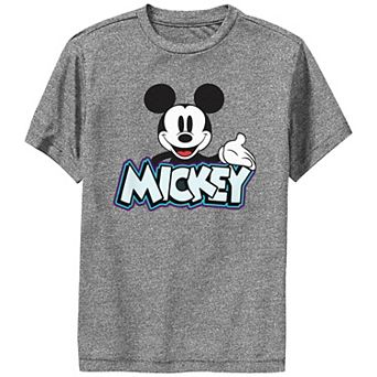 Disney's Mickey Mouse Boys 8-20 Mickey Checkered Performance Tee