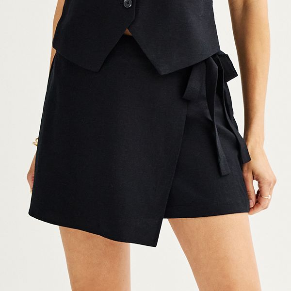 Women's Nine West Side Tie Skort