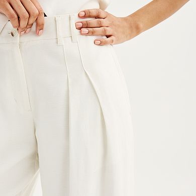 Women's Nine West Pintuck Linen Pants