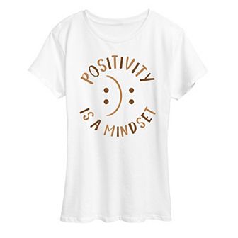 Women's Positivity Is A Mindset Graphic Tee