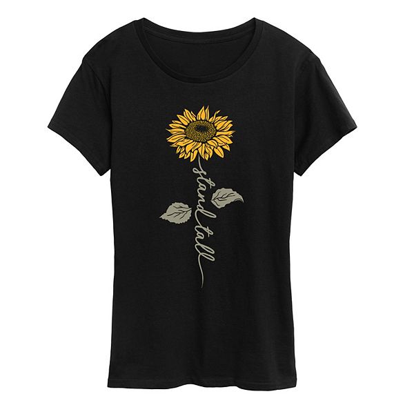 Women's Stand Tall Sunflower Graphic Tee