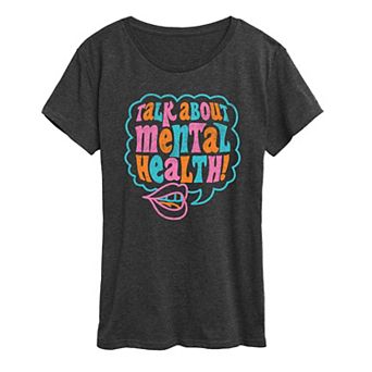 Women's Talk About Mental Health Graphic Tee