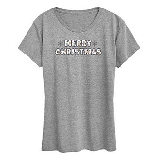 Disney's Winnie The Pooh Women's Merry Christmas Graphic Tee