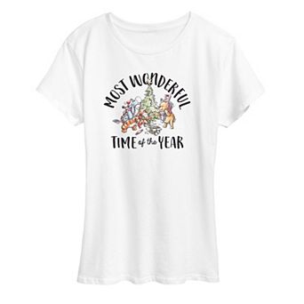 Disney's Winnie The Pooh Women's Wonderful Time Graphic Tee